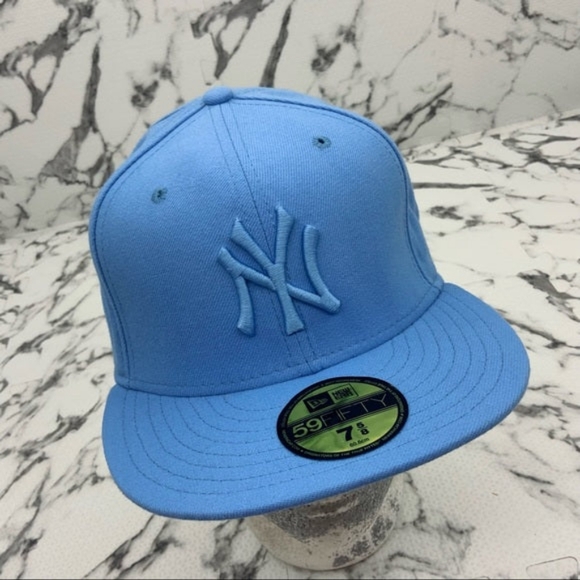 Men's New Era Cap Sky Blue NY Yankees 59FIFTY MLB NWT - Picture 4 of 6